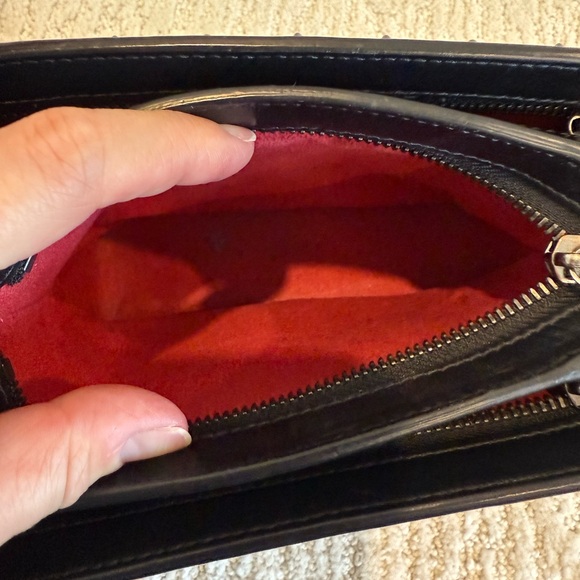 Christian Louboutin Triloubi Small Shoulder Bag Calf Leather Black - Picture 16 of 16